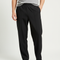 Pantalon Fluide Homme Noir Droit Décontracté Coton