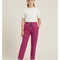 Pantalon Fluide Fuschia Droit Élastique Confortable Fille - Rose Polyester