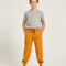 Pantalon Fluide Orange Ample Cordon Garçon - Coton