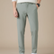 Pantalon Fluide Vert Droit Élastique Décontracté Homme - Polyester
