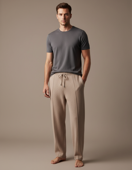 Pantalon Fluide Laine - Beige