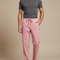 Pantalon Fluide Rose Droit Cordon Homme Confortable - Polyester