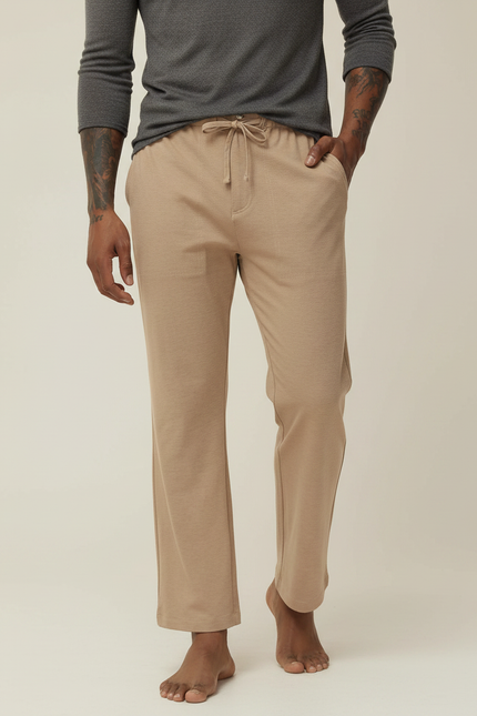Pantalon Fluide Camel - Molleton
