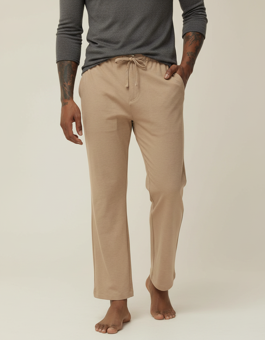 Pantalon Fluide Camel - Molleton