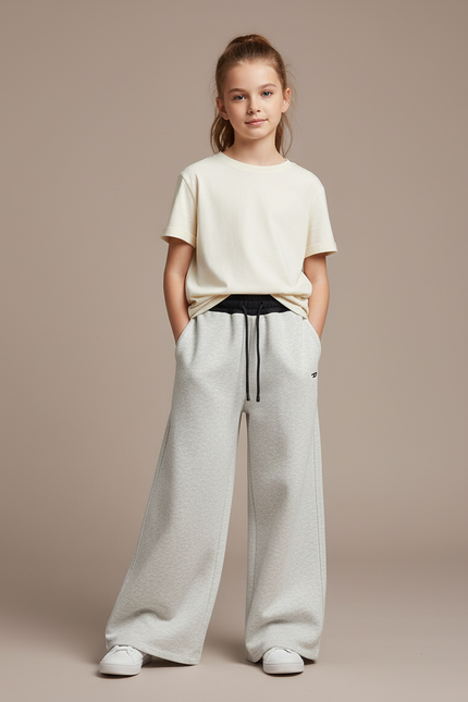 Pantalon Jersey Fluide - Gris Molleton