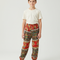 Pantalon Fluide Rouge Ample Imprimé Ethnique Garçon Confortable - Viscose