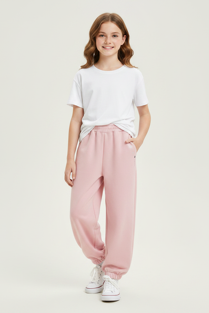 Pantalon Fluide Vieux Rose - Molleton
