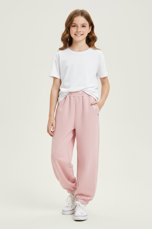 Pantalon Fluide Vieux Rose - Molleton