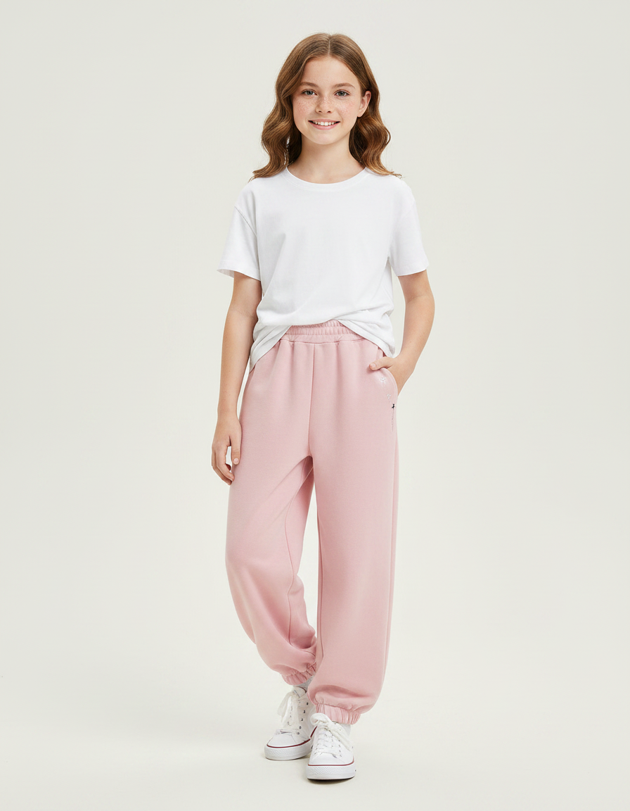 Pantalon Fluide Vieux Rose - Molleton