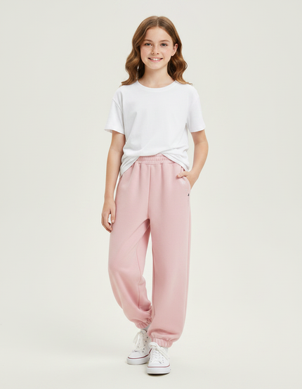 Pantalon Fluide Vieux Rose - Molleton