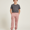 Pantalon Fluide Rose Cargo Enfant Confortable Jogger - Polyester