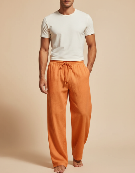 Pantalon De Yoga Fluide - Orange Lin