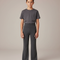 Pantalon Fluide Gris Chiné Évasé Confortable Enfant - Molleton
