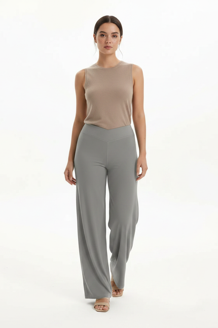 Pantalon Sport Fluide Femme - Gris Maille