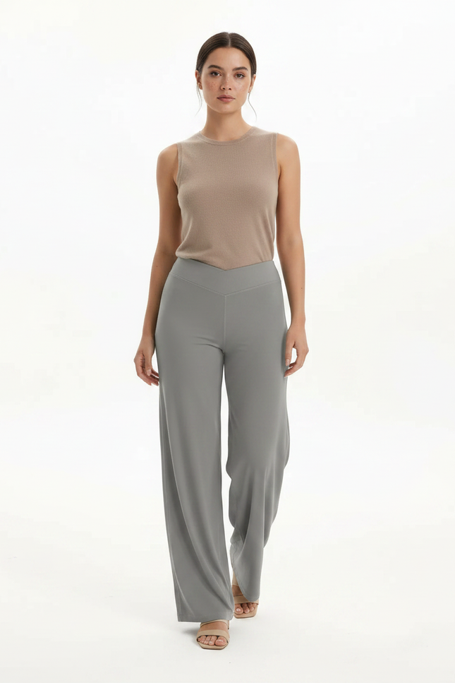 Pantalon Sport Fluide Femme - Gris Maille