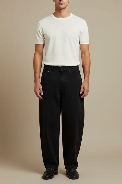 Pantalon Fluide Noir Homme - Jean