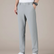 Pantalon Fluide Gris Droit Décontracté Homme Élégant - Polyester