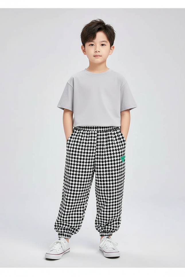 Pantalon Fluide Vichy - Imprimé Molleton