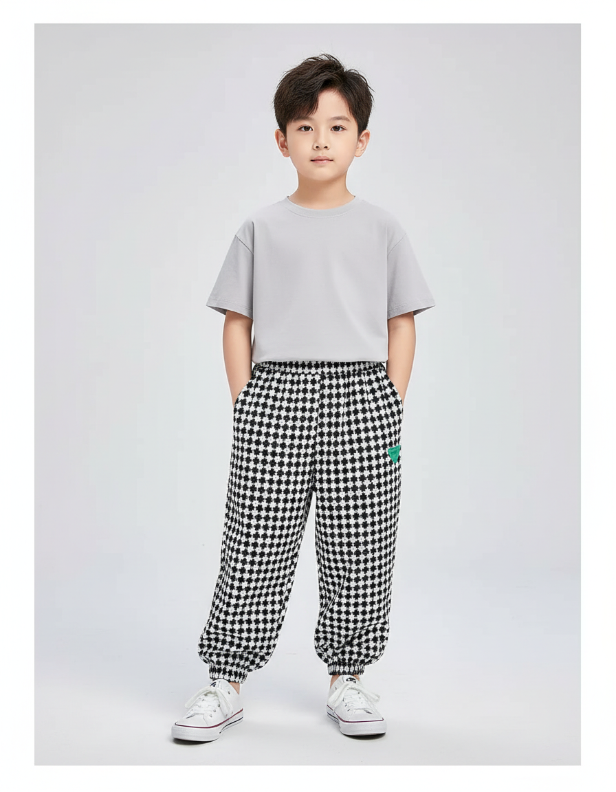 Pantalon Fluide Vichy - Imprimé Molleton