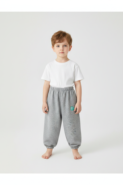 Pantalon Fluide Bebe - Gris Molleton