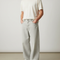 Pantalon Fluide Gris Clair Ample Décontracté Denim - Jean