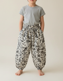 Pantalon Fluide Imprimé Feuilles Ample Coton Enfant
