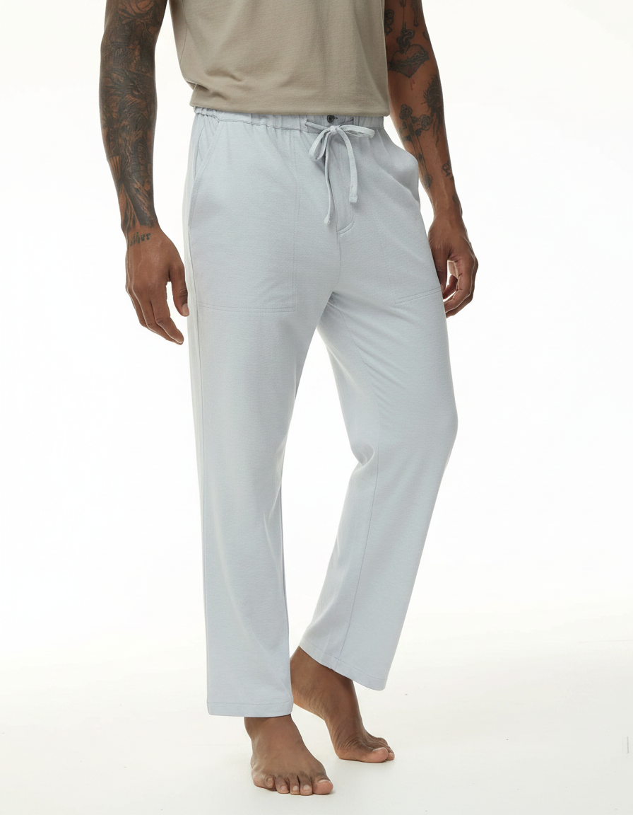 Pantalon Fluide Clair - Bleu Viscose