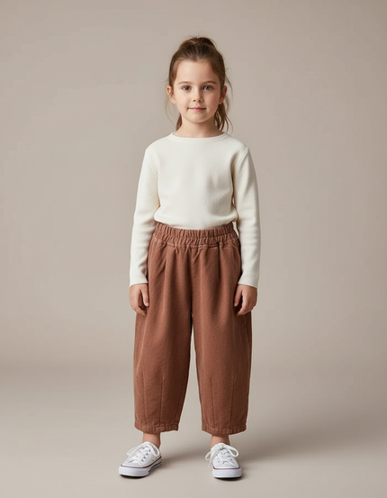 Pantalon Fluide Brique - Marron Molleton