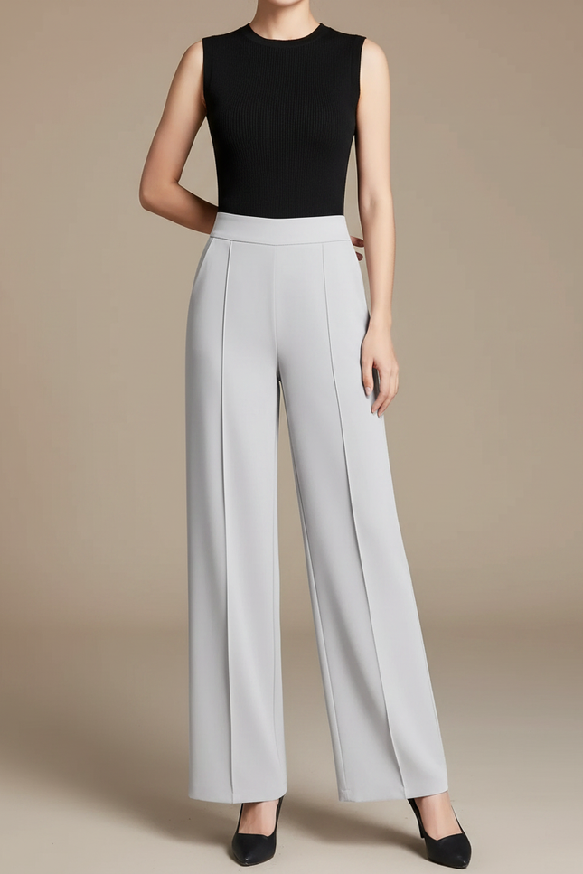 Pantalon Fluide Amincissant - Gris Viscose