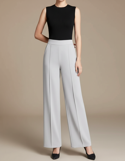 Pantalon Fluide Amincissant - Gris Viscose