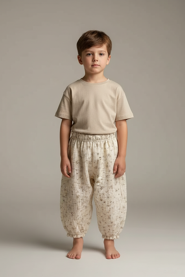 Pantalon Fluide Liberty - Beige Coton