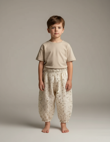 Pantalon Fluide Liberty - Beige Coton