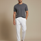 Pantalon Fluide Blanc Jogger Anti-plis Respirant Homme - Polyester