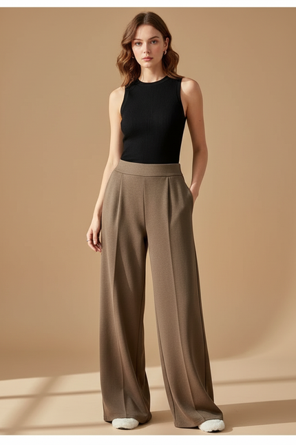 Pantalon Fluide Tall - Kaki Viscose