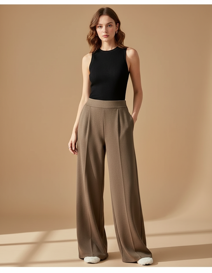 Pantalon Fluide Tall - Kaki Viscose