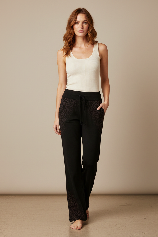 Pantalon Fluide Imprimé Leopard - Viscose