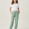 Pantalon Fluide Vert Menthe Droit Confortable Fille - Viscose