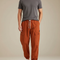 Pantalon Fluide Orange Cargo Homme Léger Décontracté - Coton