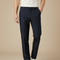Pantalon Fluide Homme Bleu Marine Droit Extensible Élégant - Polyester