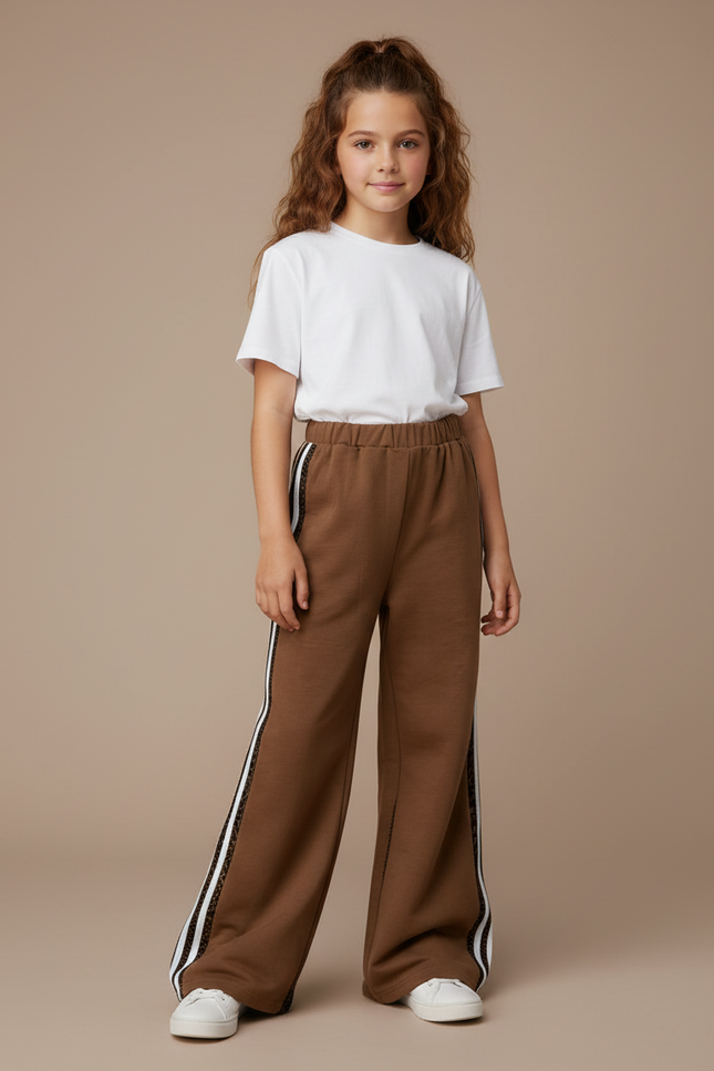 Pantalon Fluide Python - Marron Molleton