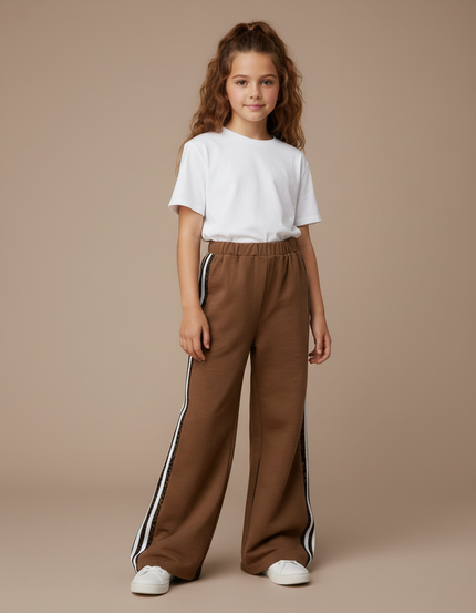 Pantalon Fluide Python - Marron Molleton