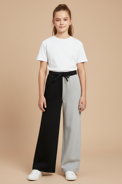 Pantalon Fluide Noeud Taille - Multicolore Molleton