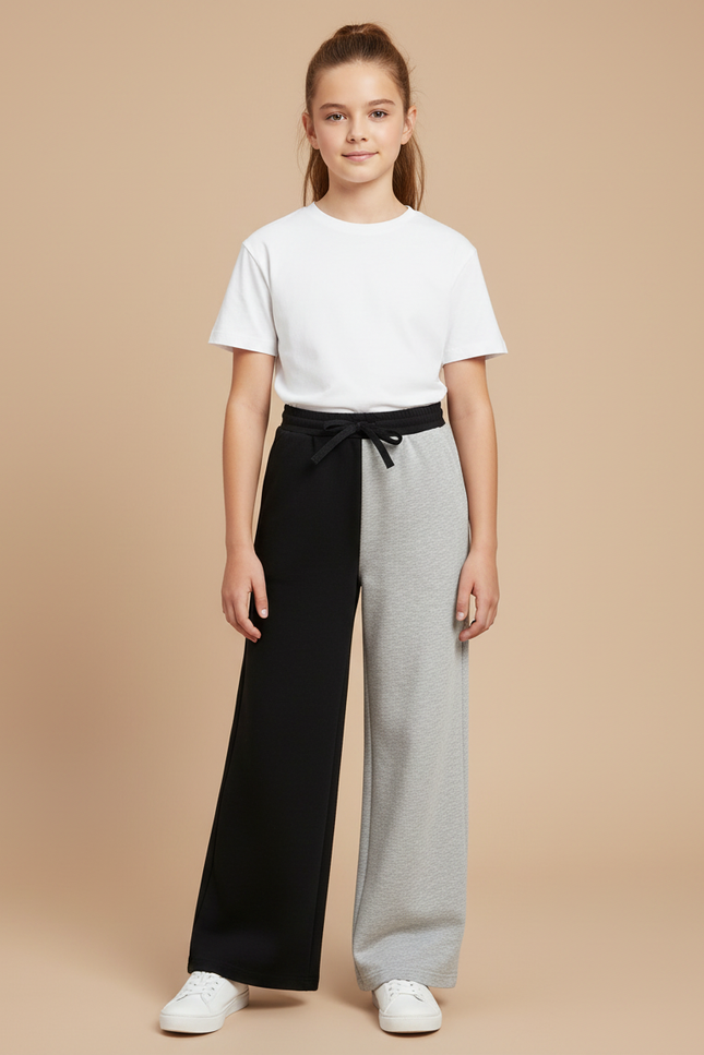 Pantalon Fluide Noeud Taille - Multicolore Molleton