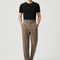 Pantalon Fluide Homme Marron Plissé Taille Haute Élégant - Gabardine