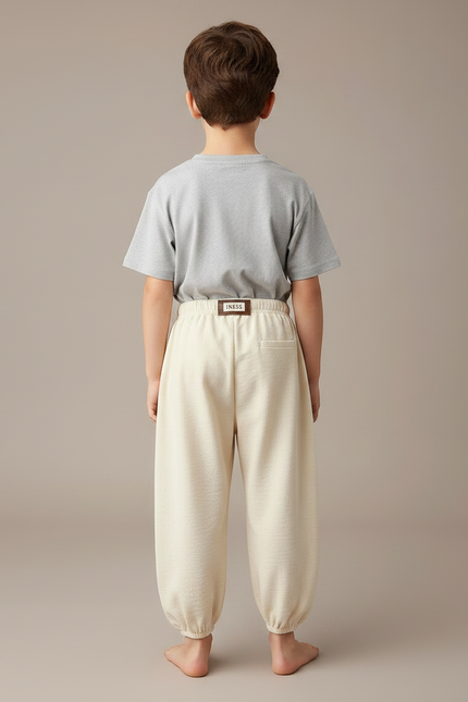 Ensembles Pantalons Fluides - Beige Lin - vue 2