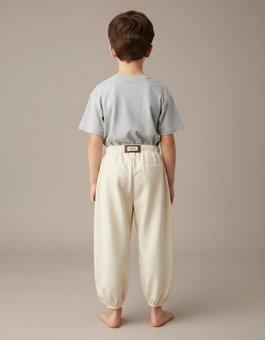 Ensembles Pantalons Fluides - Beige Lin - vue 2