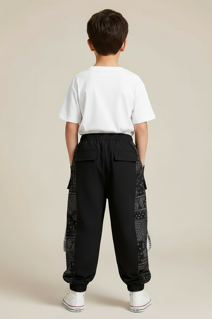 Pantalon Fluide Imprimé Cachemire - Polyester - vue 2