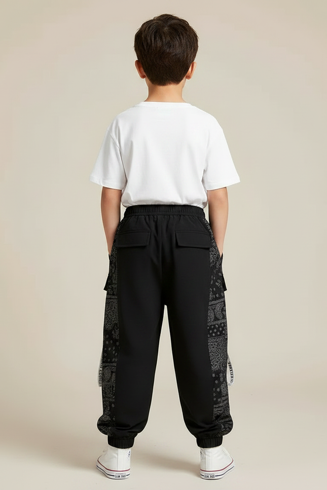 Pantalon Fluide Imprimé Cachemire - Polyester - vue 2