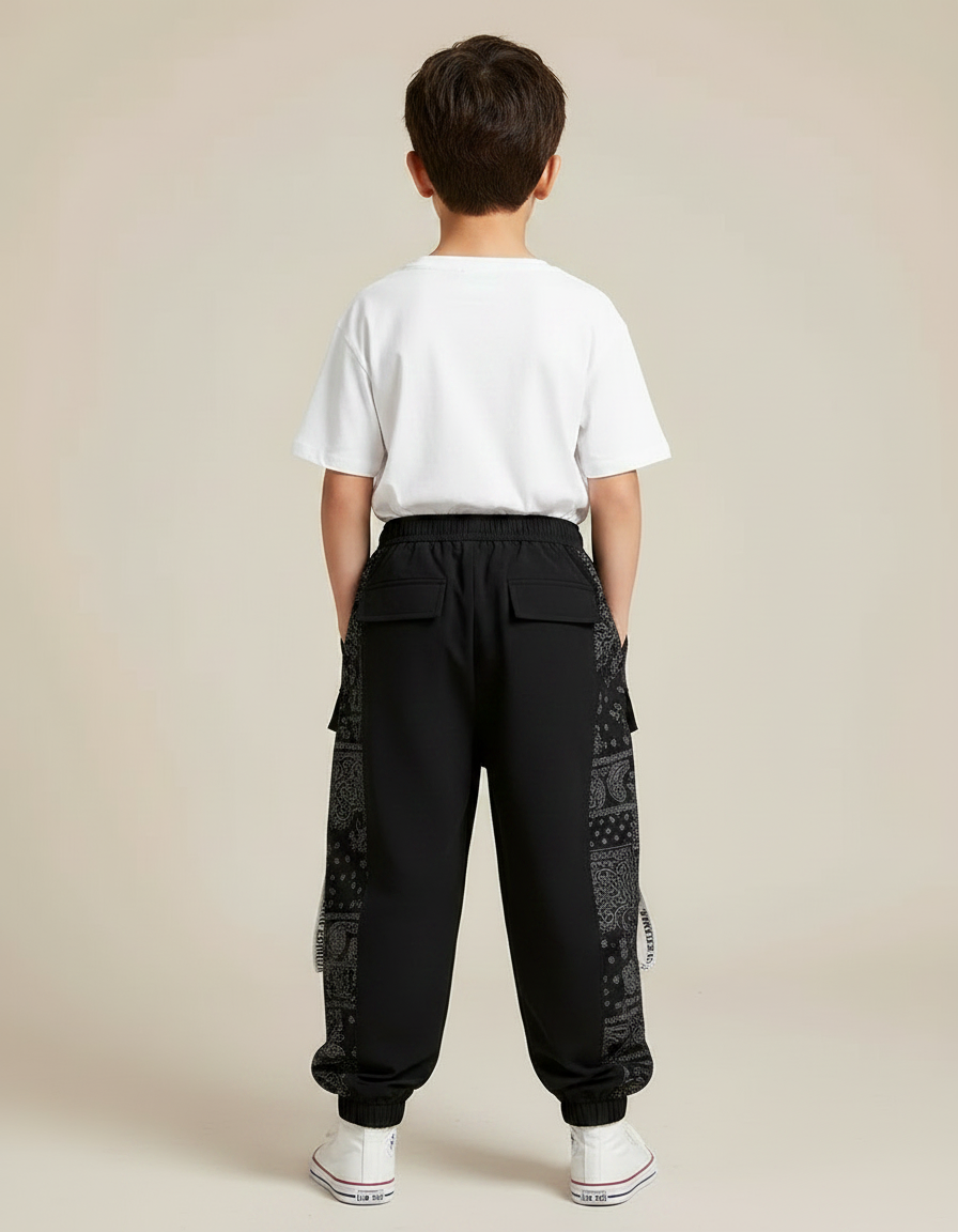 Pantalon Fluide Imprimé Cachemire - Polyester - vue 2
