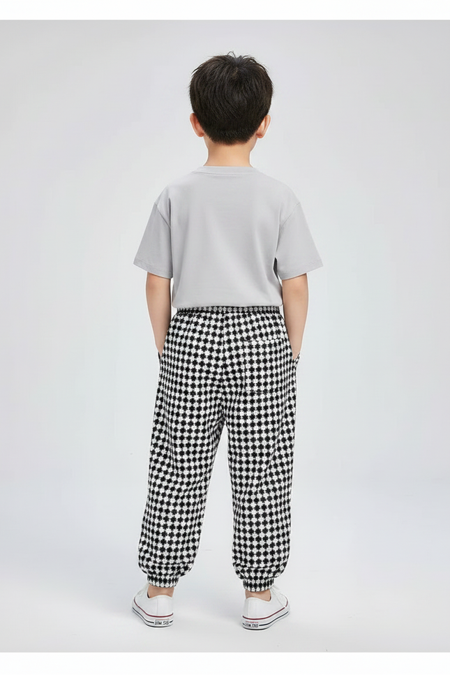 Pantalon Fluide Vichy - Imprimé Molleton - vue 2